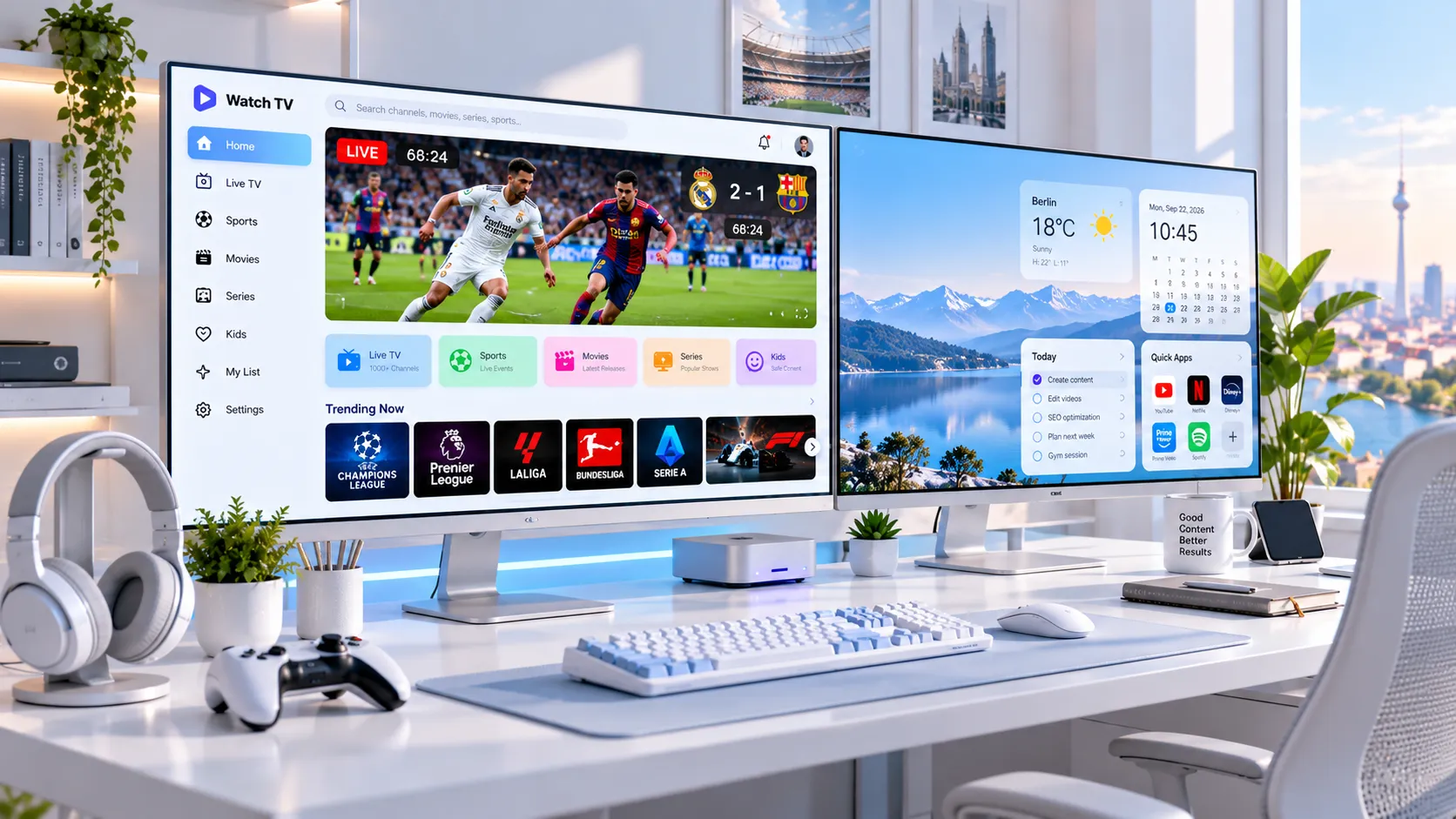 IPTV Streaming auf verschiedenen Geräten